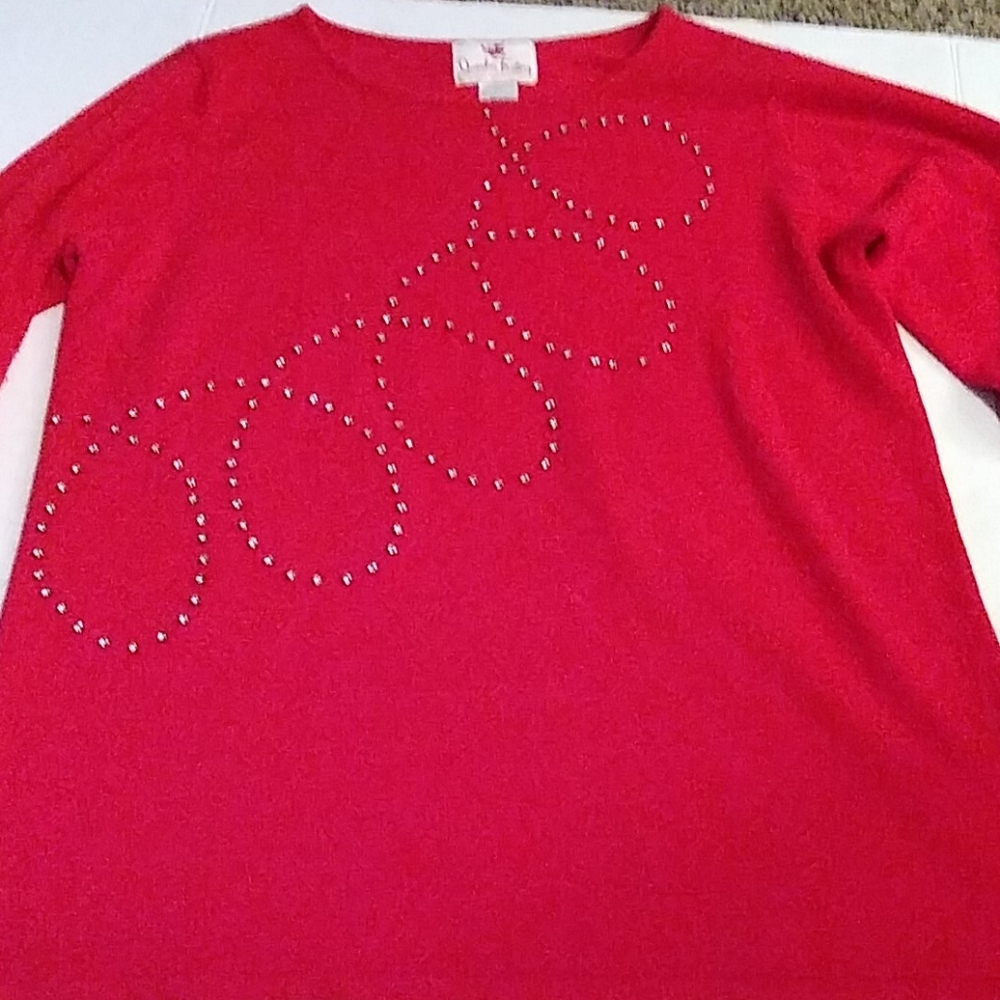 🌈 Red Jeweled Shirt